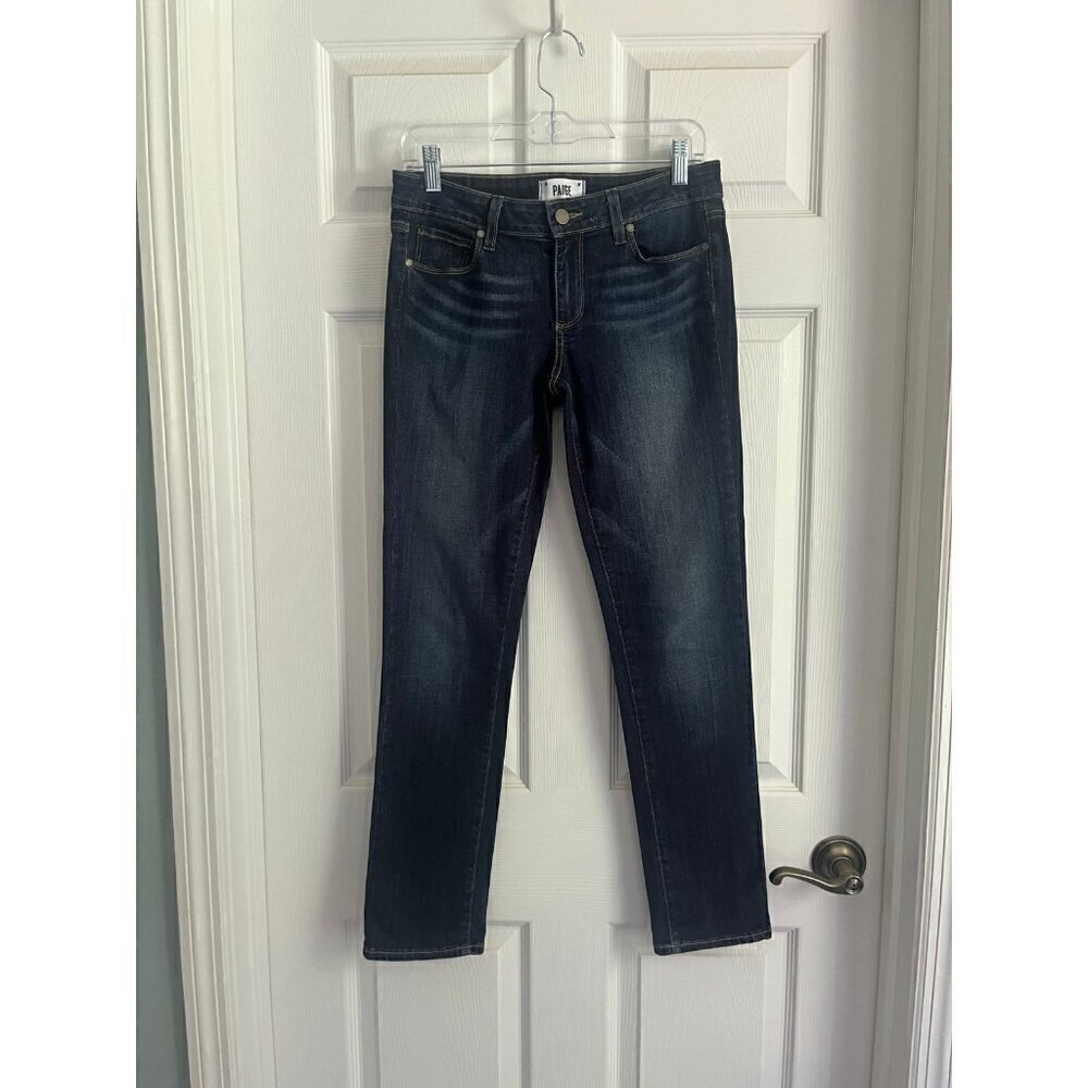 Womens Paige Skinny Jeans Size 27 Dark Wash